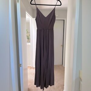 Silence + Noise Jumpsuit Plum Fig Burgundy Medium